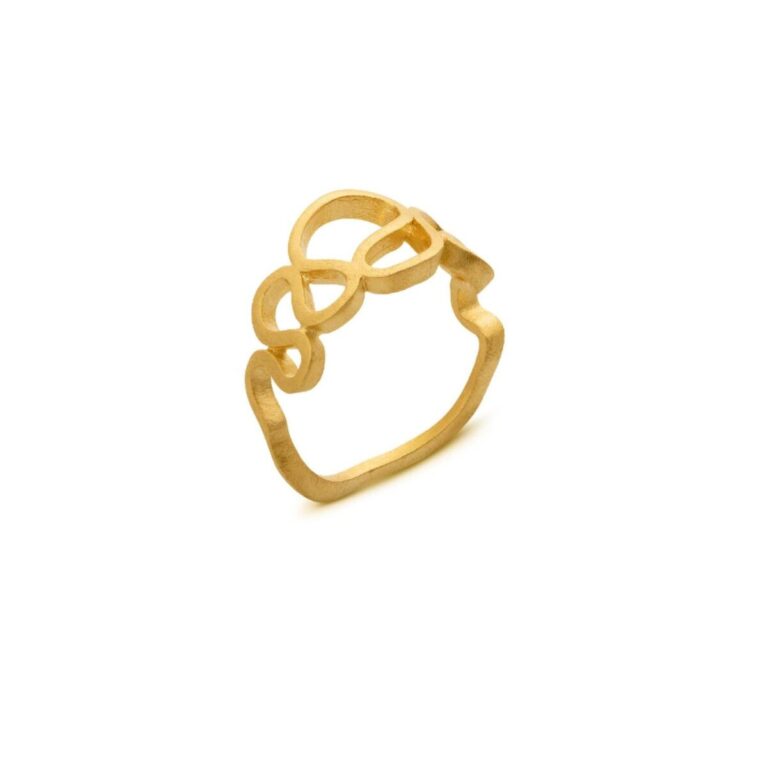 Gaudi Ring vergoldet